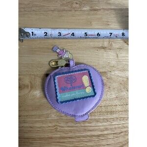 Whatever! Makes You Happy Polly Pocket Mirror Bag Charm Purple